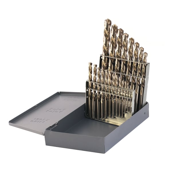 21PC DRILL SET 1/16-1/4 BY 64ths 9/32-1/2 BY 32nd